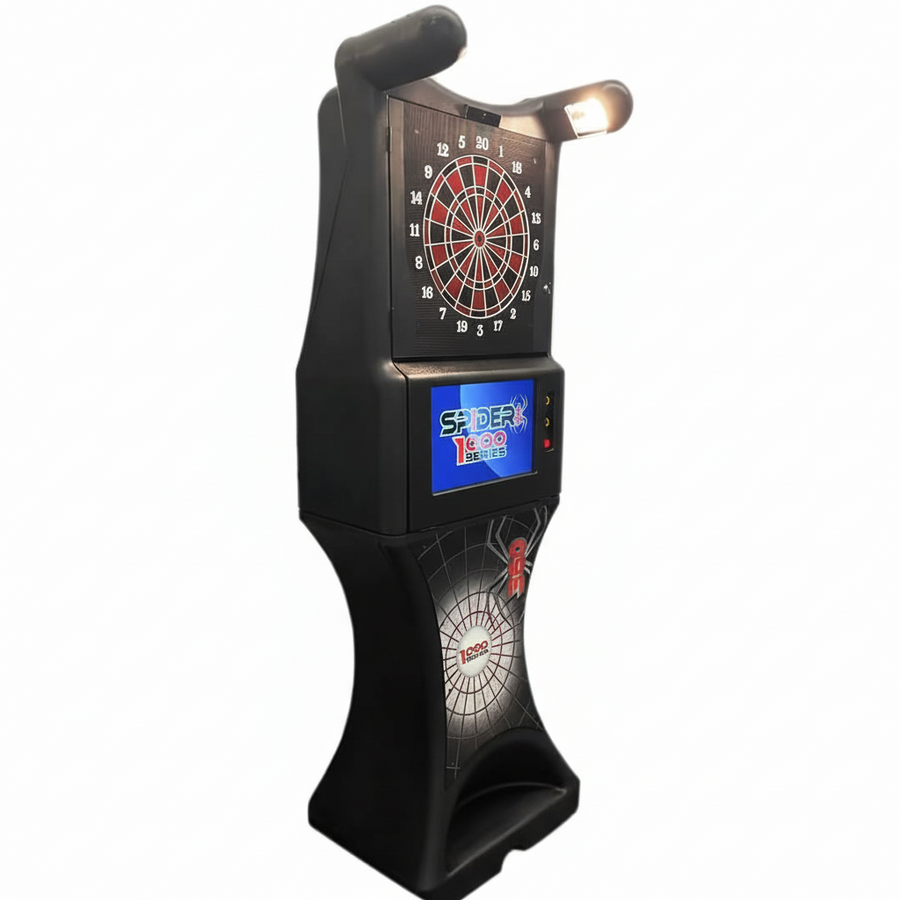 Commercial Spider Series Electronic Dartboard Cabinet with 19" LCD Display