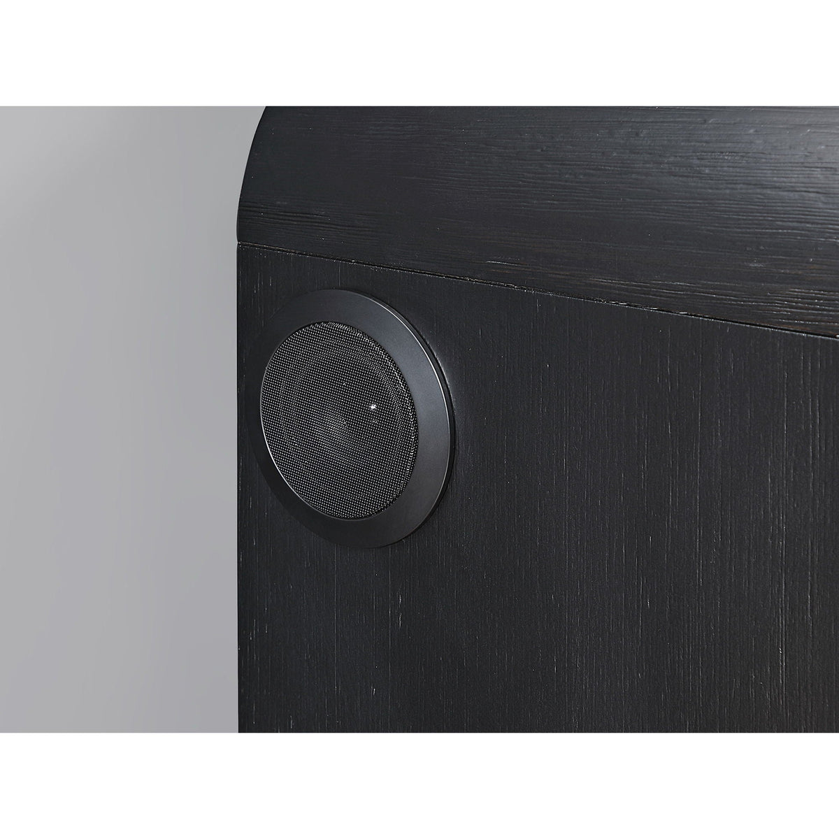 Accent Nightstand with Cooler, Speaker, and LED Light – Black White
