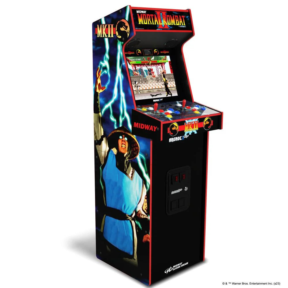 Mortal Kombat II Deluxe Arcade Game with 5-Foot-Tall Full-Size Stand-Up Cabinet, Black