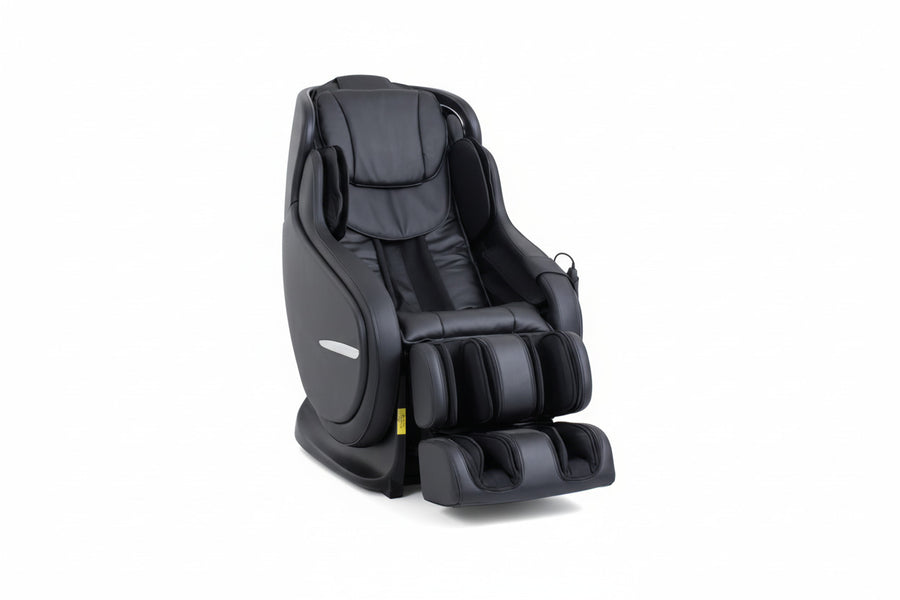 Elvis Black Faux Leather Premium Massage Chair with Bluetooth Speaker