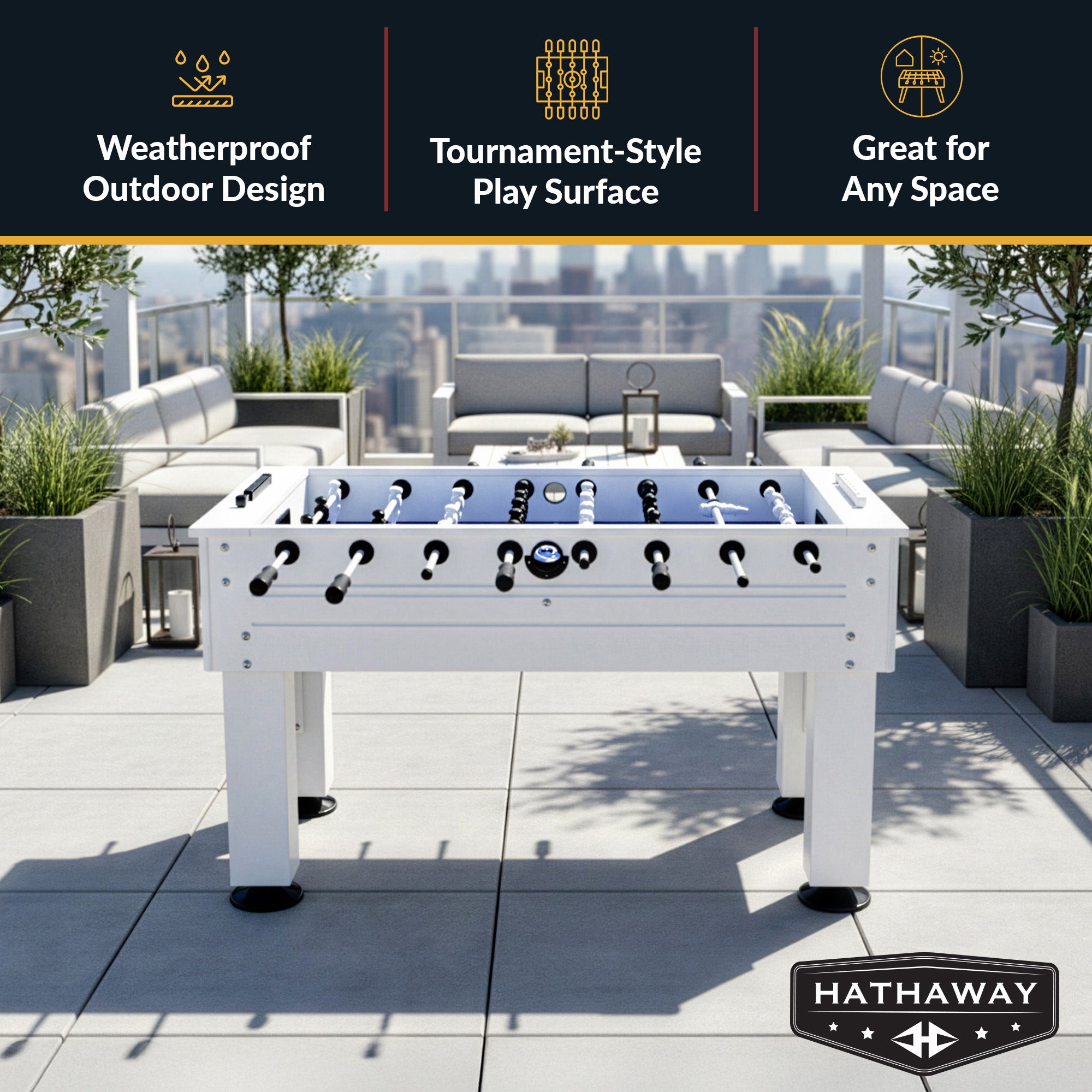 Highlander 55-in Outdoor Foosball Table