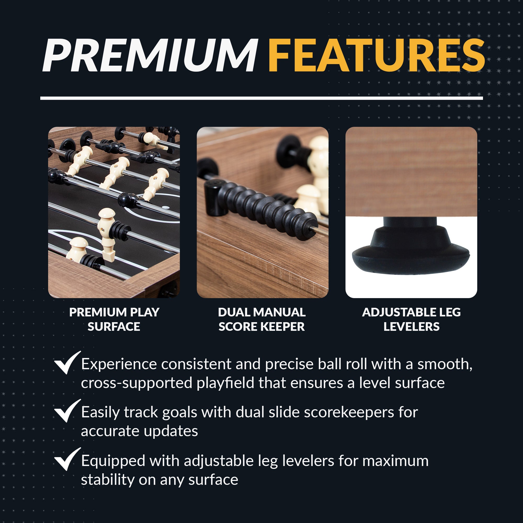 Excalibur 54-in Foosball Table - Driftwood