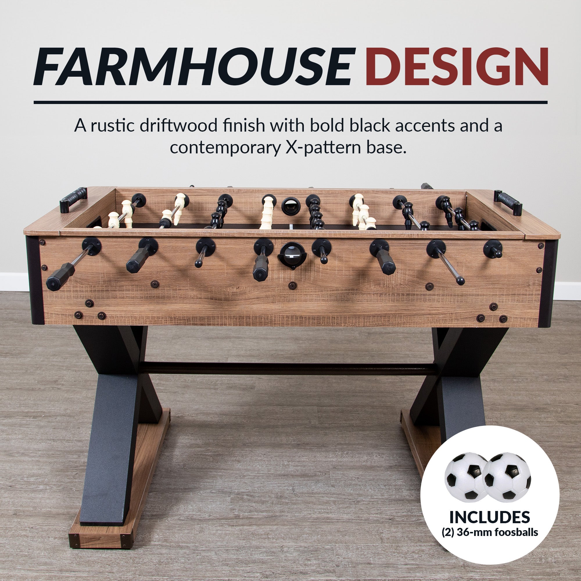 Excalibur 54-in Foosball Table - Driftwood
