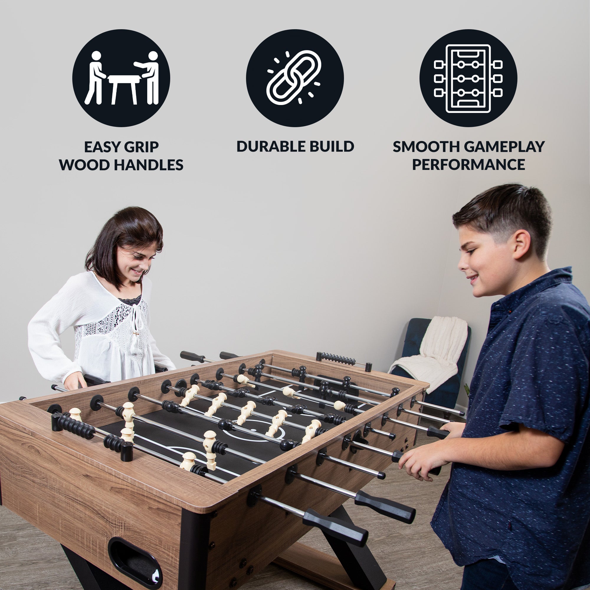 Excalibur 54-in Foosball Table - Driftwood